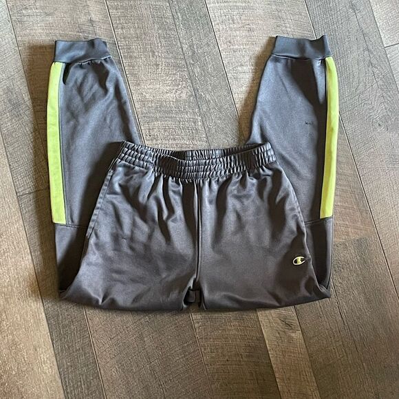Youth Champion “Performance” Gray (w/ green accent), Athletic Pants. Size Large - Picture 1 of 7